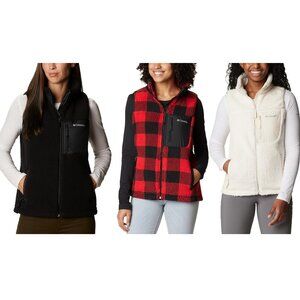 NWT Columbia Women's West Bend Fleece Lined Vest Multicolor Size XS-XL $100 P193